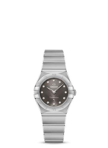 Omega Constellation Manhattan 25 Quartz Stainless Steel / Grey Diamond
